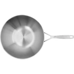 Demeyere Wok Flacher Boden 30 Cm, 18/10 Edelstahl -Zwilling Verkäufe 2025 000024034