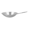 Demeyere Wok Runder Boden 36 Cm, 18/10 Edelstahl